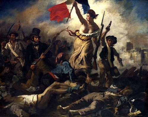 Eugène Delacroix La libertad guiando al pueblo